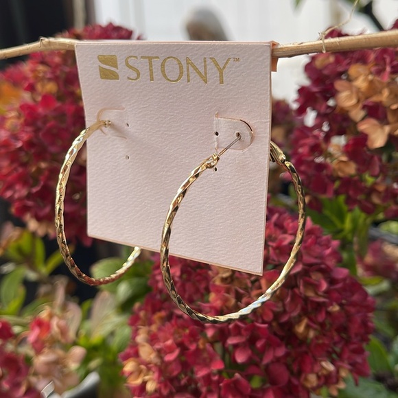 Gold Hoop Earrings - Picture 6 of 15